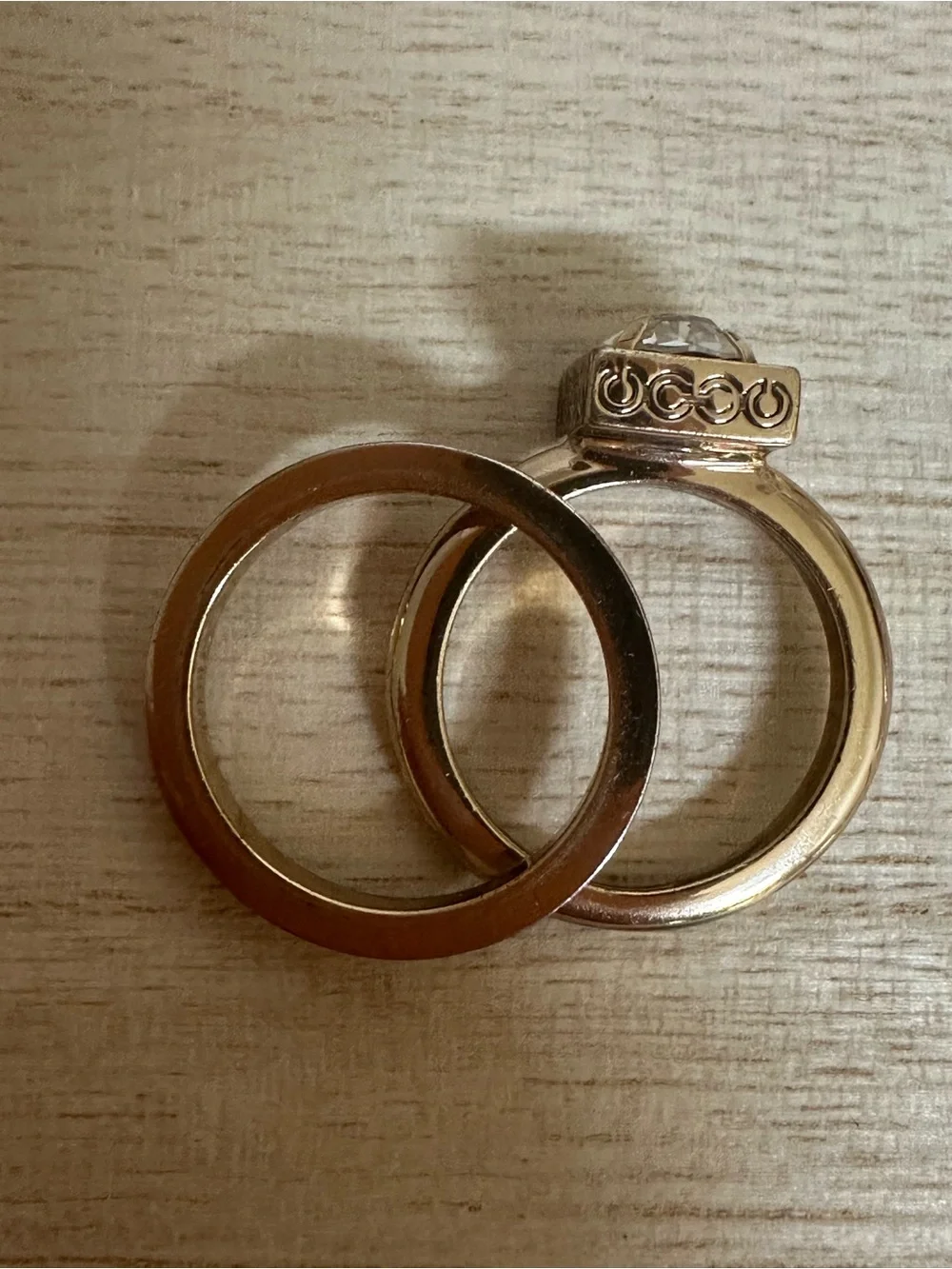 Coach Gold-Tone Ring Set